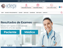 Tablet Screenshot of idepi.com.br